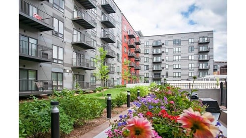 Apartment building exterior at Third North Apartments, Minneapolis, MN, 55401