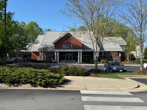 Outside view of the State Employees' Credit Union Randleman branch