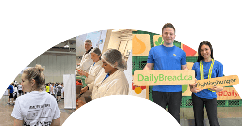 Collage of the O'Hanlon team volunteering.