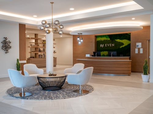 Relax in our cozy hotel lobby with free Wi-Fi.