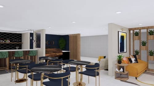 Conceptual rendering of bar area - voco - Flagstaff