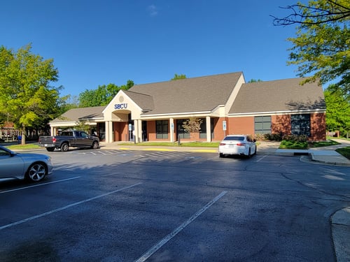 Outside view of the State Employees' Credit Union Mebane branch