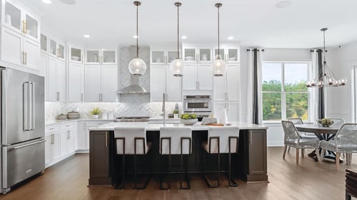 Well-appointed gourmet kitchens