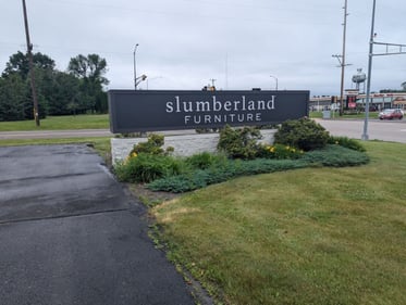 Amery Slumberland Furniture store sign