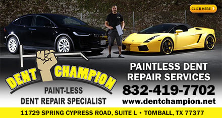 Dent Champion Paintless Dent Repair - Tomball, TX (832) 419-7702