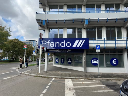 Außenansicht Pfando Filiale Mannheim