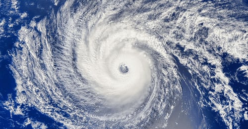 Hurricane image from satellite