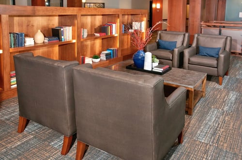 Community library at The Grainwood Senior Apartments, Prior Lake, MN, 55372