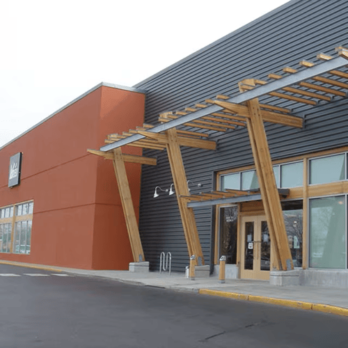 The front of the REI store in Marlton, New Jersey