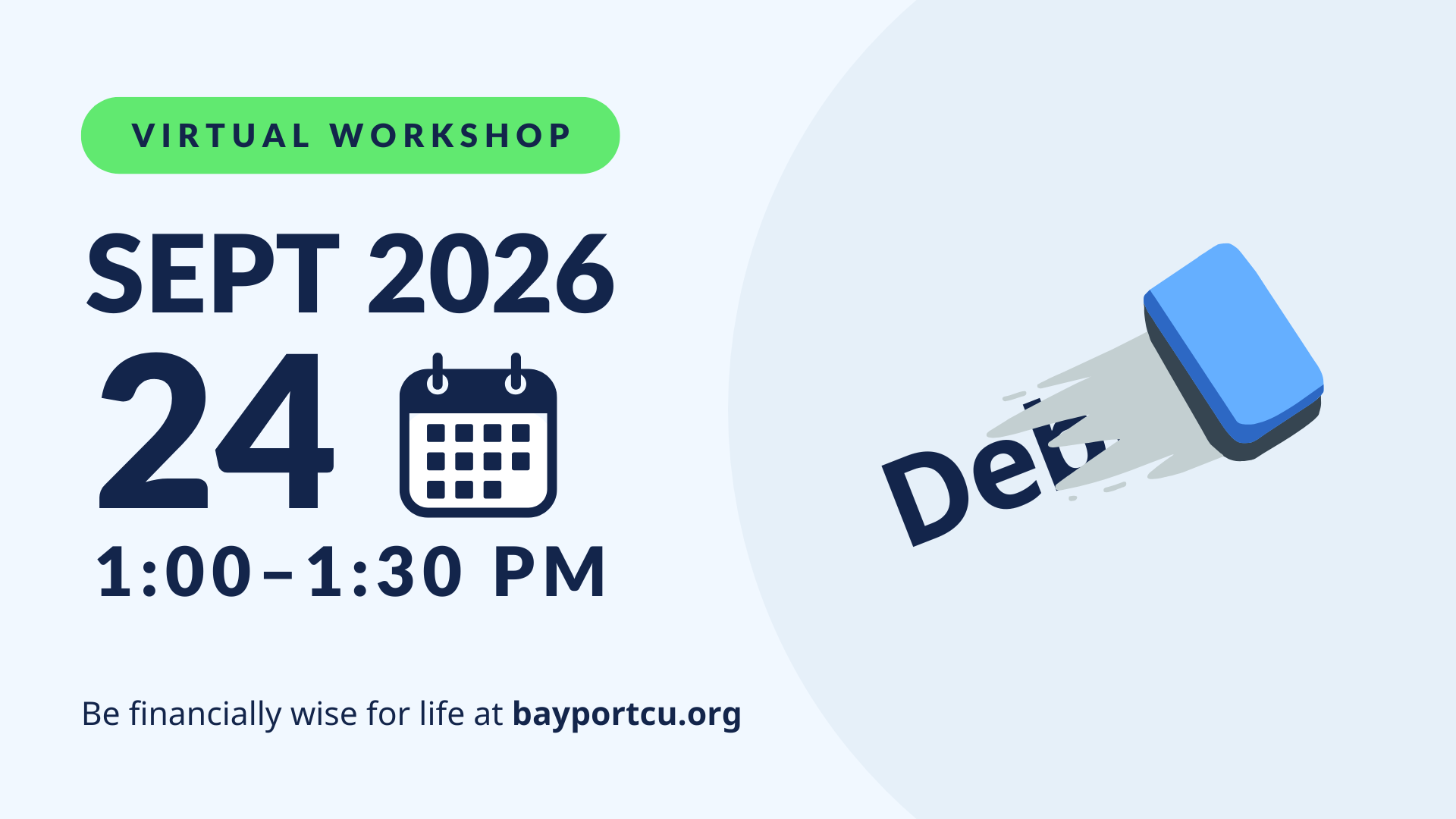 Erasing debt with 3rd parties on Sept 24, 2026