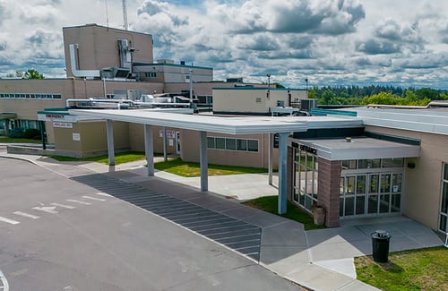 Exterior image of Rochester Regional Health Gouverneur Hospital