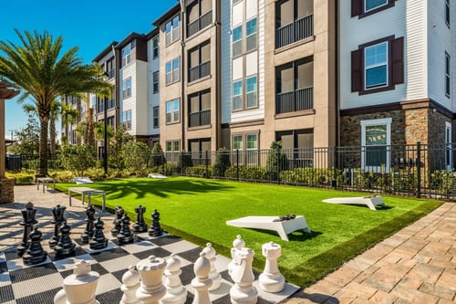 Outdoor Chess at The Oasis at Moss Park Preserve, Orlando, FL