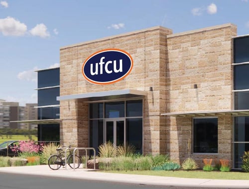 Exterior of the UFCU Manor Branch