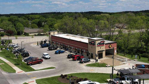 Aerial View of Topeka, Kansas Club Car Wash