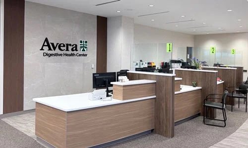 front desk of Digestive Health Center