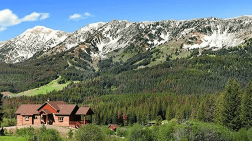 View of the Lodge and Mountains