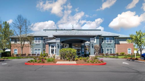 Brookdale Rose Valley Scappoose Entrance