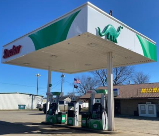 Sinclair Gas Station Fueling Island