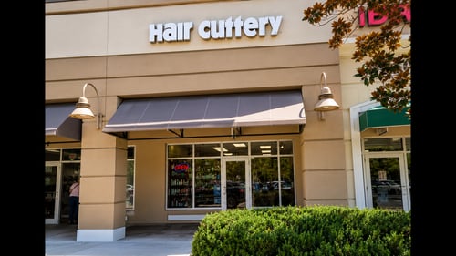 Outside the Hair Cuttery salon in  Ocoee