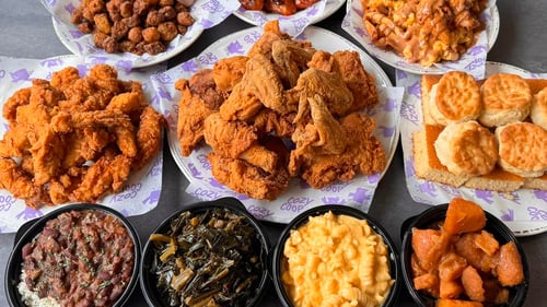 From delectable chicken and ribs to homestyle sides, salads, and heavenly desserts, our menu offers something for everyone. Explore our catering services for family platters, box lunches, and special events. Now serving breakfast in Roswell!