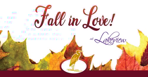 Fall in Love - Fall special ad for Lakeview Assisted Living