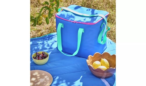 blue cool bag