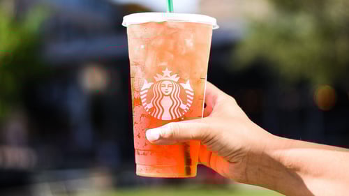 Drinks at Starbucks in Caesars Atlantic City.