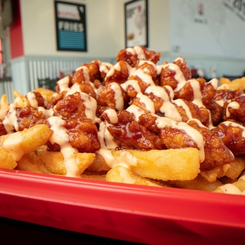 The Buffalo Spot is a restaurant in Torrance, California that serves buffalo fries, buffalo wings, buffalo chicken, chicken tenders, boneless chicken wings, wraps, salads, and more.