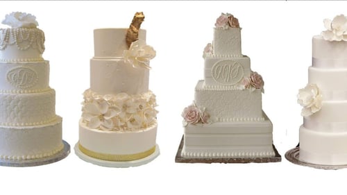 variety of wedding cakes