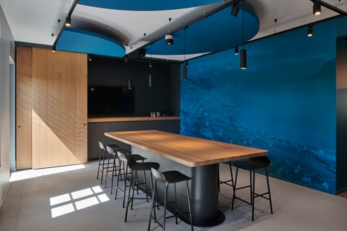 Piccand SA menuiserie agencement Rossens FR, Gibloux, agencement cuisine avec paroi coulissante