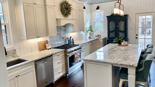 remodeled white kitchen