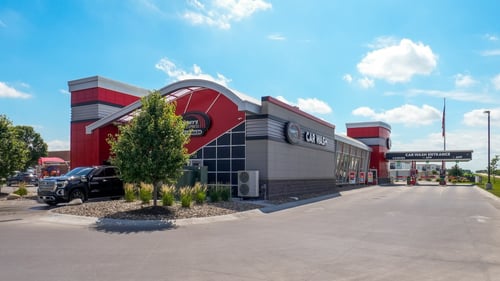 Tommy's Express Car Wash in Papillion, Nebraska.
