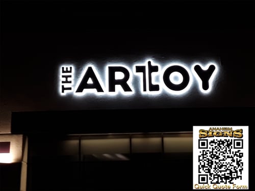 Halo lighted channel letters by Anaheim Signs installed in Anaheim Hills