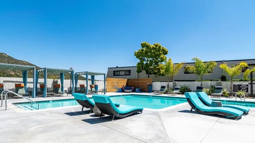 Apartment Complex with Pool at Mission Trails Apartments, San Diego, CA