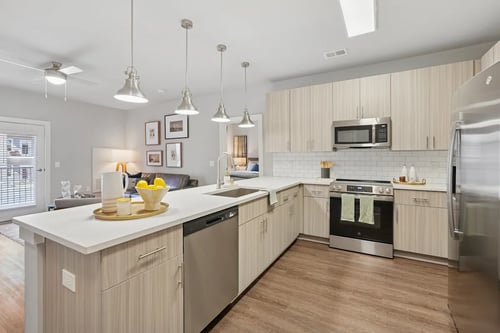 Kitchen at The SoHo Luxury Apartments, Fuquay Varina, NC