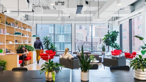 WeWork One Seaport Square - Coworking space interior view
