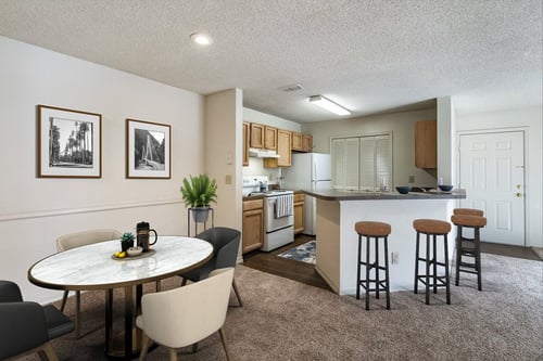 Dining room and Kitchen at Paradise Island Apartments, Jacksonville, FL 32256
