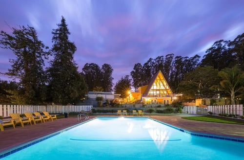 Swimming Pool at Salinas Sunset, Salinas, CA