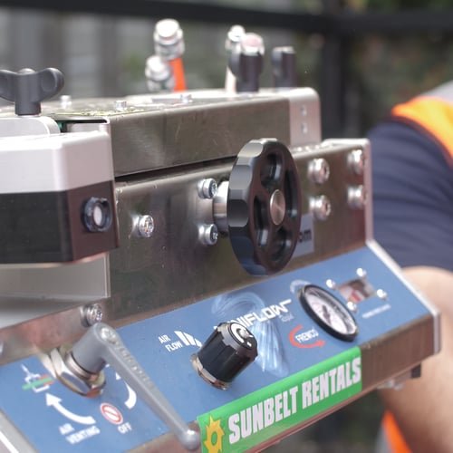 A Fremco fibre blowing machine from Sunbelt Rentals Test & Monitoring