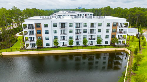 Aerial View of Apartment Building at The Residences at Enso, Jacksonville