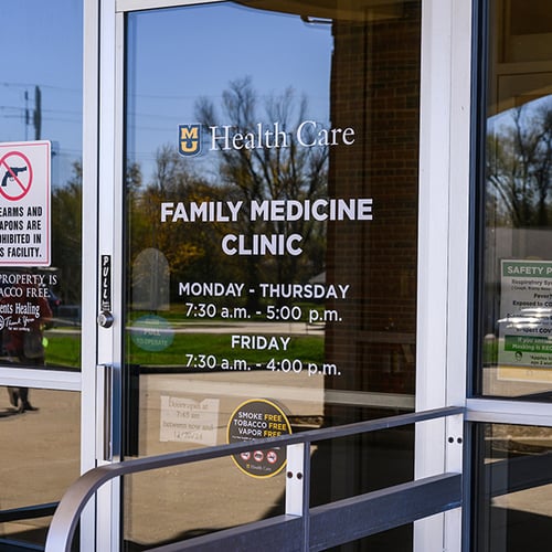 Family Medicine Clinic-Eldon front door