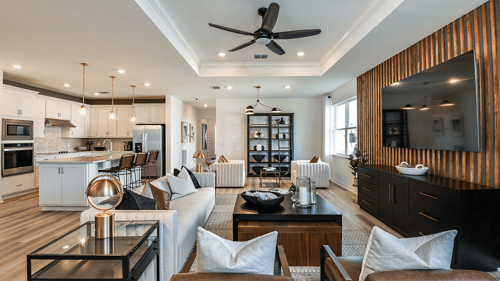 Interior of new home construction by Pulte Homes