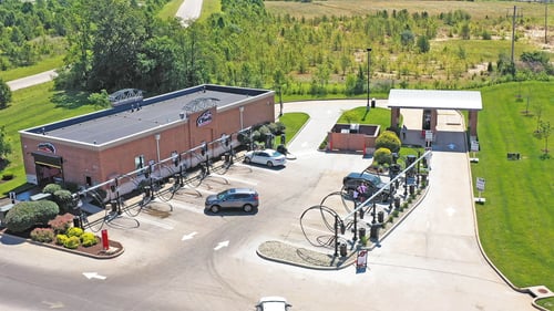 Aerial View of Lake Saint Louis, Missouri Club Car Wash