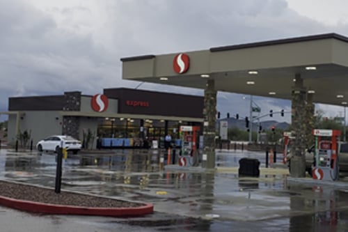 Safeway fuel station store front