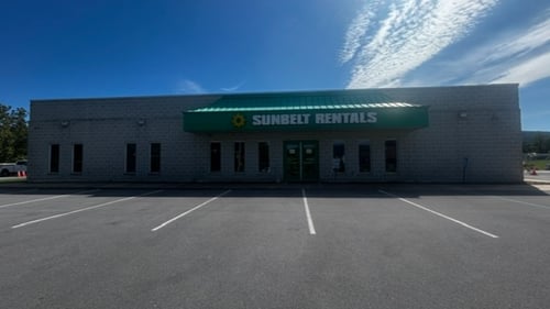 Front of store & parking lot
