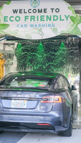 Tesla at Mint Eco Car Wash