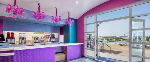 Interior for Purple Zebra at Harrah's Gulf Coast.