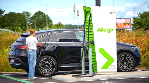 Ev charging station Mariestad Allego