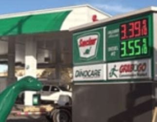 Sinclair Gas Station Fueling Island