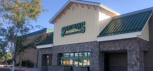 The front entrance of Sportsman's Warehouse in Flagstaff